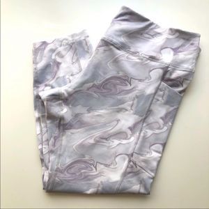 Plus Size Stretchy Gray & White Avia Leggins XXXL (22) NWT